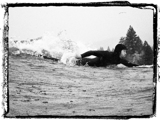 Brennan Lagasse, Surfing Lake Tahoe, CA, by Grant Kaye