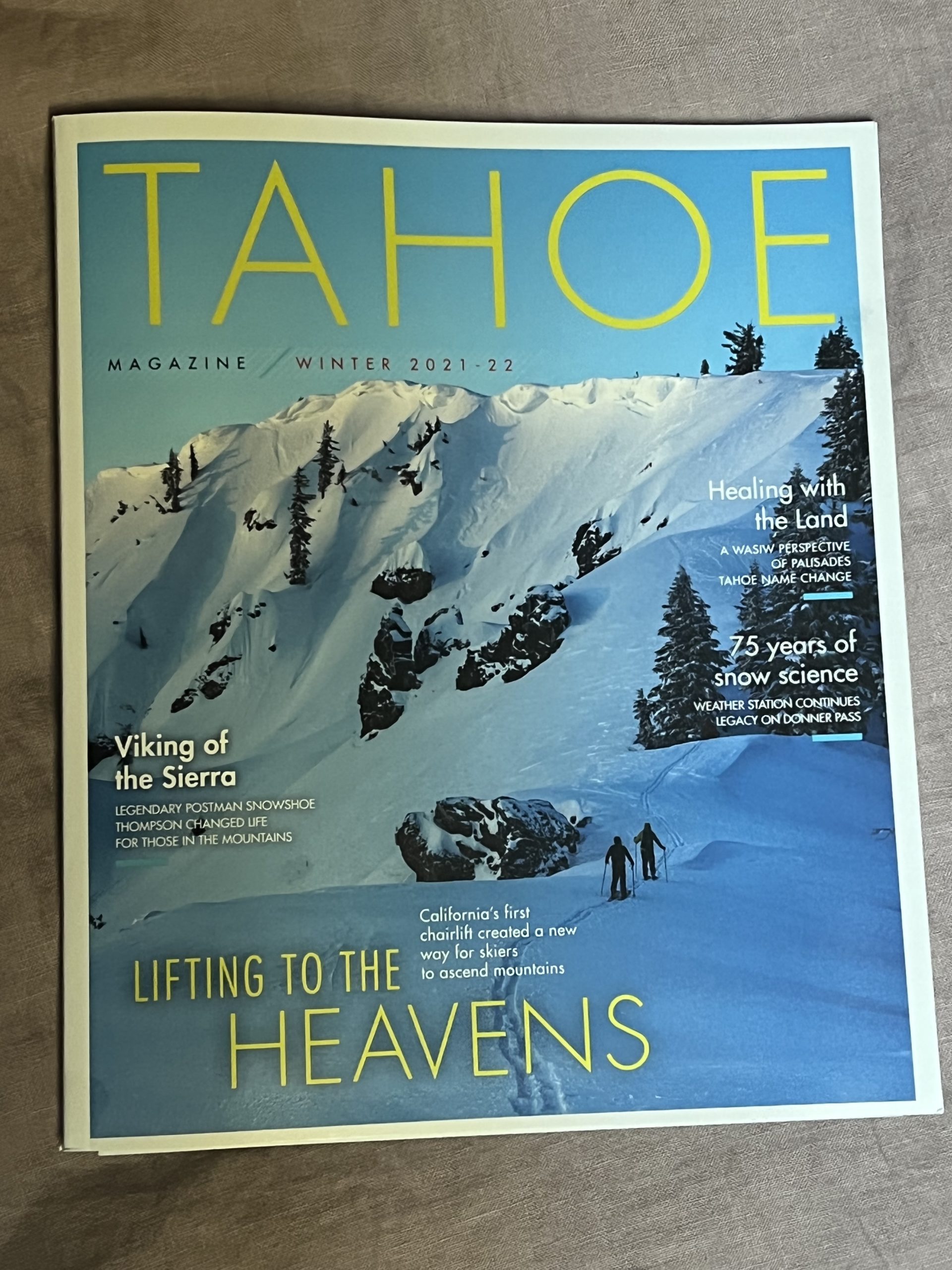 Cetak Mag Ski Stoke |  Sampul Majalah Tahoe, Penyebaran Foto dan Artikel Majalah Backcountry
